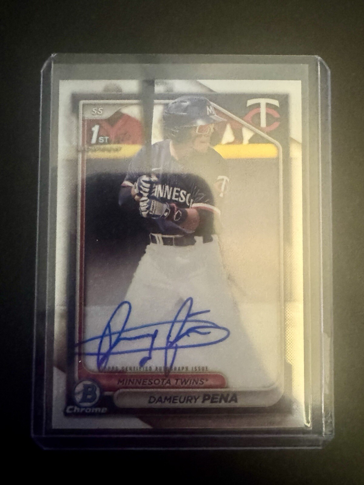 2024 Bowman Chrome 1st Dameury Pena #CPA-DPE Base Auto TWINS 🔥🔥