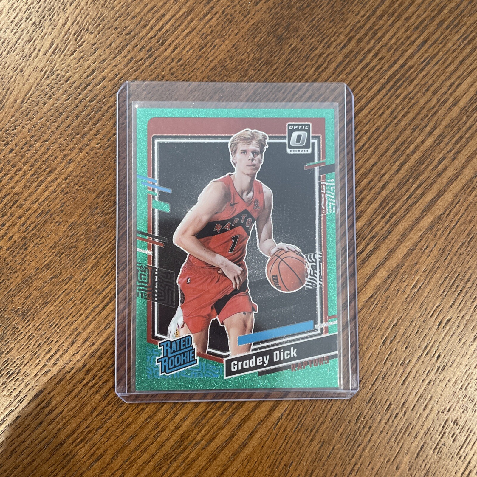 2023-24 Panini Donruss Optic - Gradey Dick Green Glitter /77 Rated Rookie #212