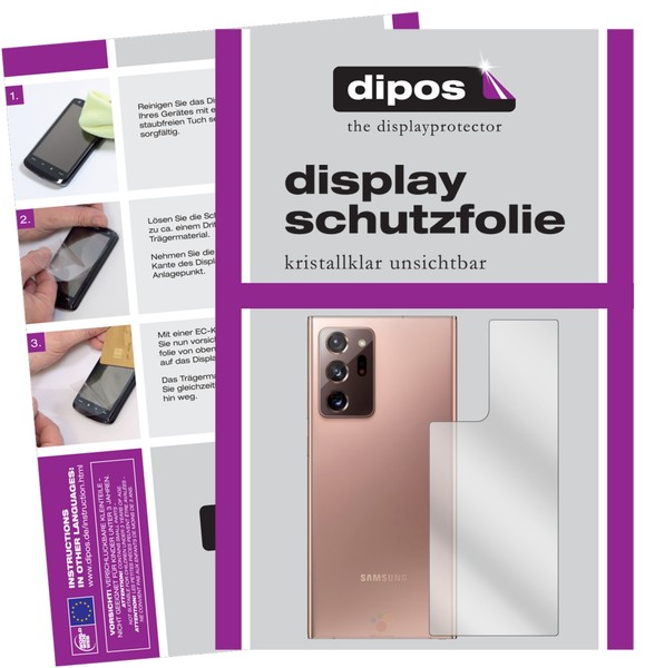 5X Schutzfolie FüR Samsung Galaxy Note 20 RüCkseite Display Folie Klar-image