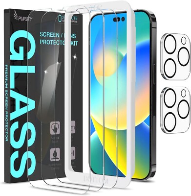 2 PACK iPhone 14 Pro Max Glass Protector Kit