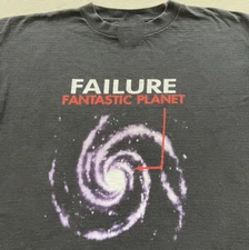VTG RARE Failure Fantastic Planet Band Tour Black All Size Gift Fan Shirt OB51