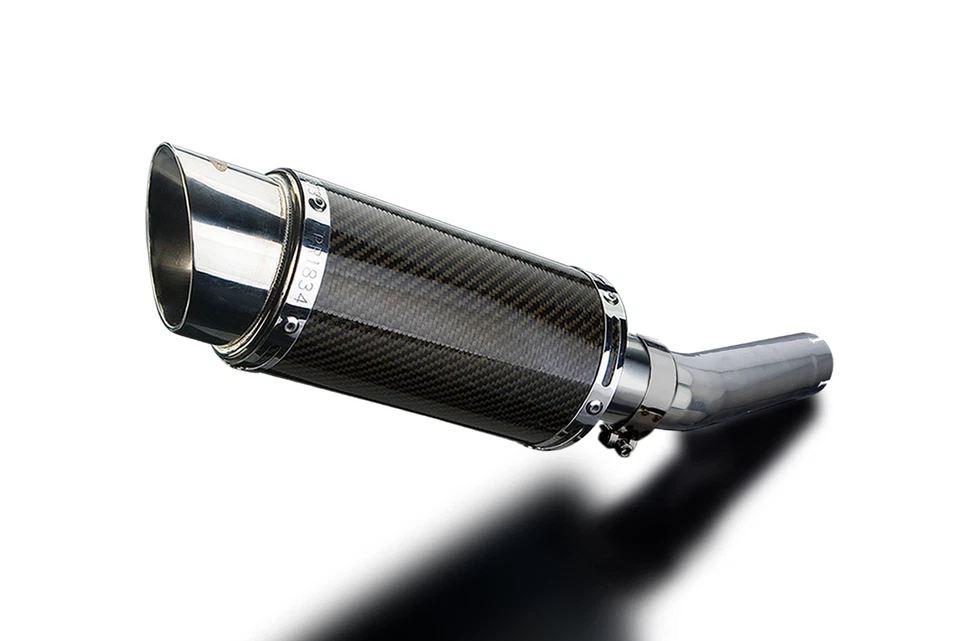 Honda CBR600 1991-1998 Delkevic Slip On 8" Round Carbon Exhaust Muffler Kit - Image 2 of 4