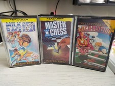 ZX Spectrum 48k 128k Game Bundle Mastertonic Milk Race Loco-Motion Master Chess