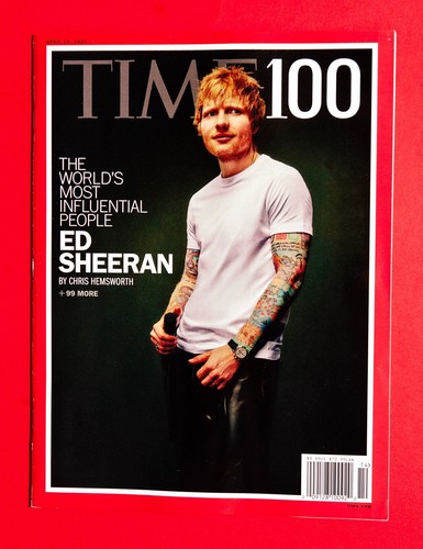 ED SHEERAN TIME 100 INFLUENTIAL - Time Magazine - April 2025