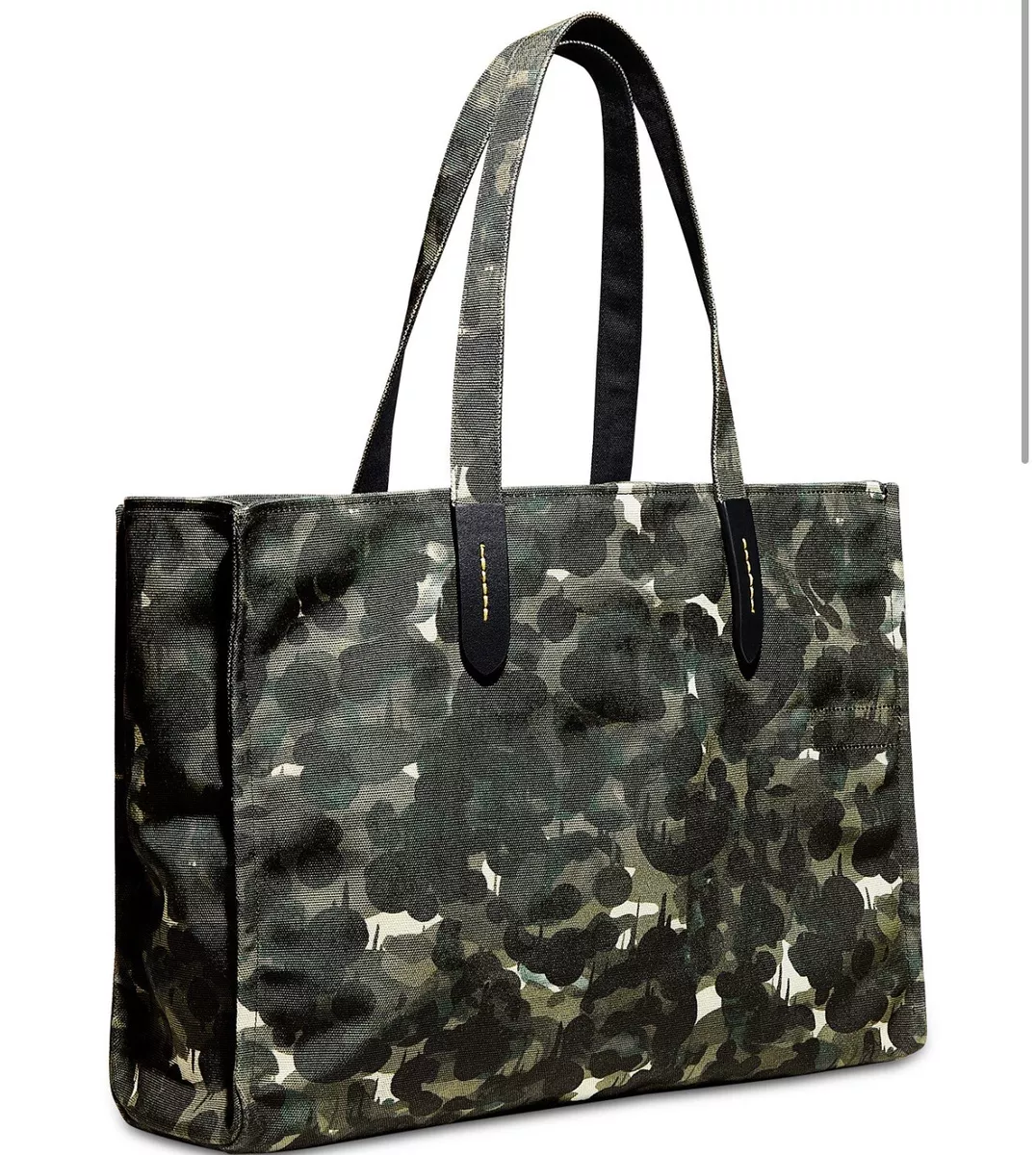Coach camo tote bag new arrivals