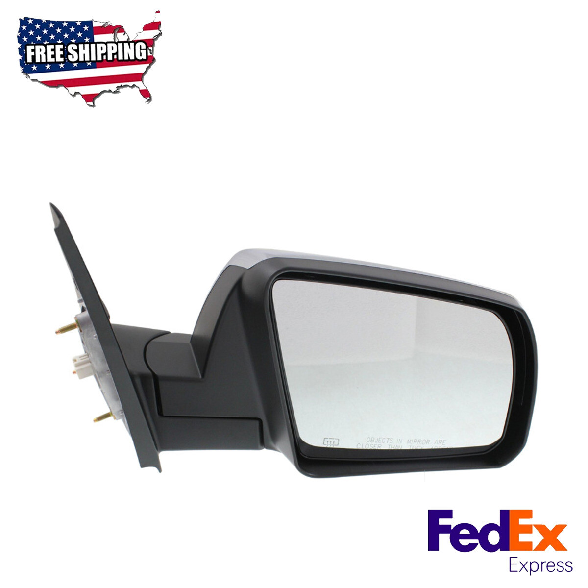 Mirror Chrome Power Glass Heated Passenger Side Fits 2014-2021 Toyota Tundra