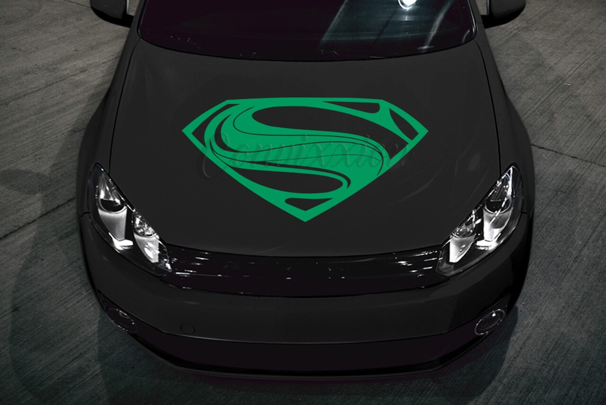 BATMAN IN SUPERMAN SHIELD Vinyl Decal Car Sticker Wall Truck - Foto 8