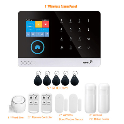 433MHz Wireless WIFI +GSM Auto-dial Alarm Security System Smart Home System N7J5