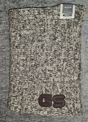 G-Star Raw Twisted Scarf Knit 100% Wool Large Heavy Lovely  😍 UK