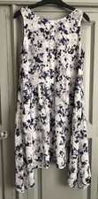 Mint Velvet Gorgeous Floral Printed Dipped Hem Dress Size 8