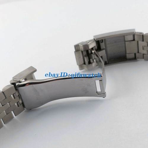 20 mm Cepillado Jubileo Pulsera Acero Inoxidable Correa de Reloj - Imagen 4 de 5