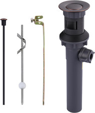 Bathroom Sink Drain with Lift Rod Oil Rubbed Bronze Sink Drain with Overflow