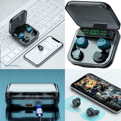Dual Wireless Earbuds Bluetooth 5.1 Headsets Earphones For iPhone 14 15 16 Plus