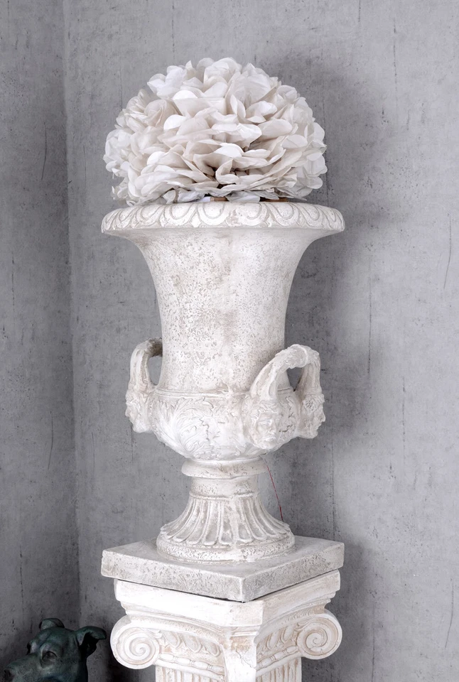 Antik Amphore Barock Pflanzengefäss Pokal Schloss Vase Gartengefäss Gartenvase - Bild 2 von 4