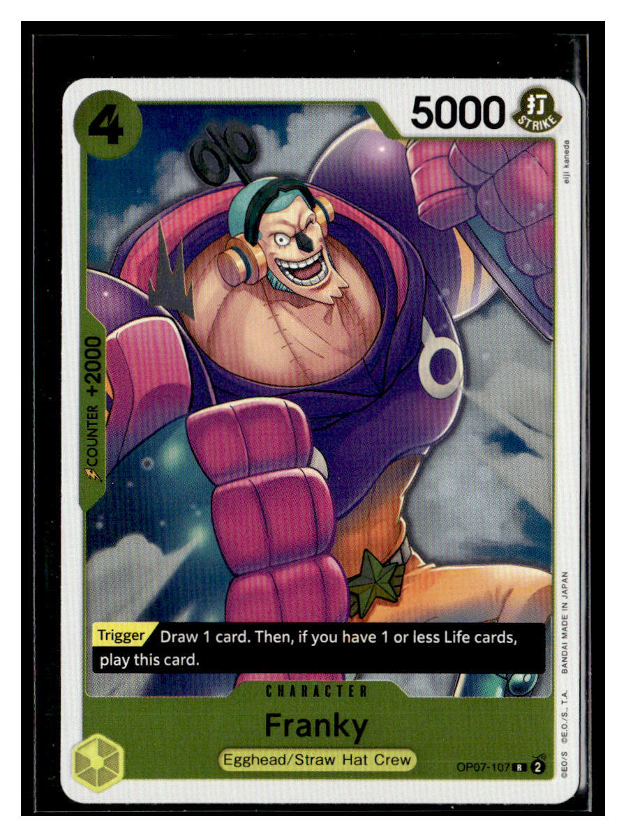 ワンピース　1〜107 Franky | OP07-107 | (R) | One Piece TCG | English | NM | eBay