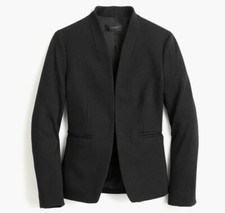J.Crew Going Out Blazer In BI Stretch Twill Black Sz 6