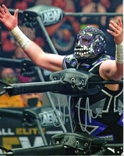 Evil Uno  Autographed 8x10 AEW  In Person  Free Shipping   #3