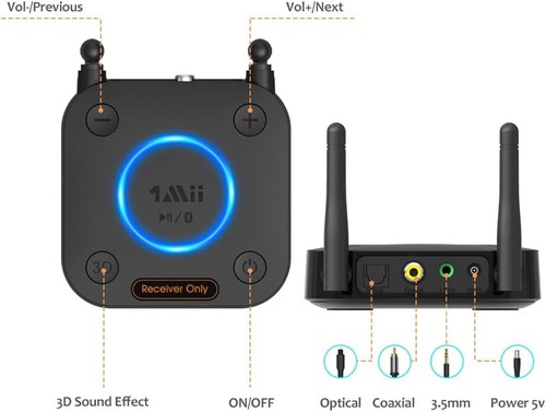 1Mii B06 Pro-B0301 Long Range HiFi Bluetooth 4.2 Adapter - Afbeelding 5 van 9