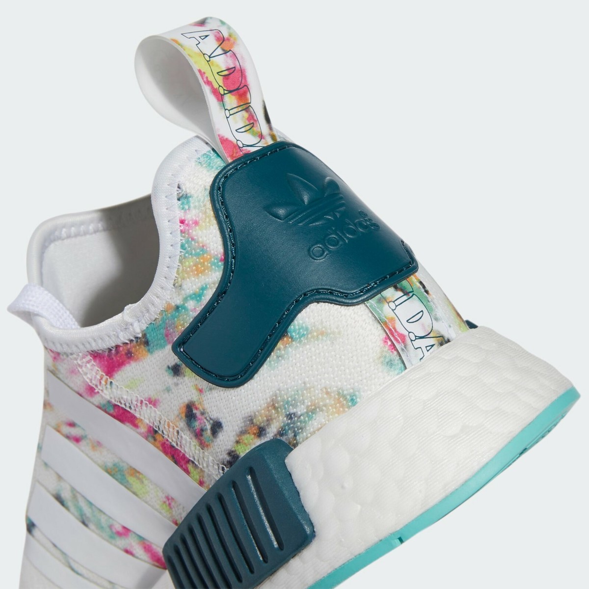 Adidas Originals NMD_R1 [GX5372] Women Casual Shoes White Wild Teal Size 