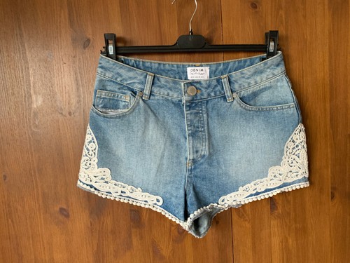 MISS SELFRIDGE DENIM SHORTS Blue 