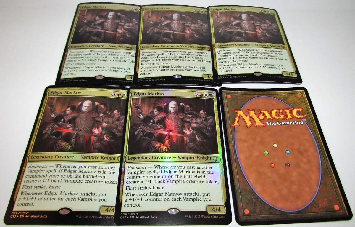MTG Edgar Markov Commander 2017 036/309 Foil LP Oversized | eBay