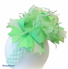 Mint Over The Top Bow Mint Green Headband Bab...