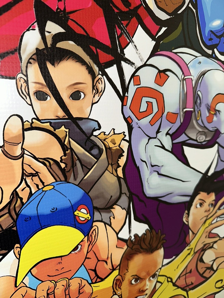 Street Fighter III 3 2nd Impact Banner 20”x38” capcom arcade