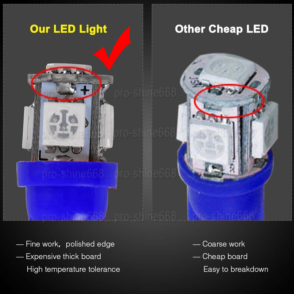 2pcs Pink Purple Car Parking City Lights T10 168 2825 2821 W5W 19-SMD