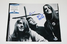 NIRVANA KRIST NOVOSELIC & CHAD CHANNING SIGNED 11X14 PHOTO PROOF BECKETT COA BAS