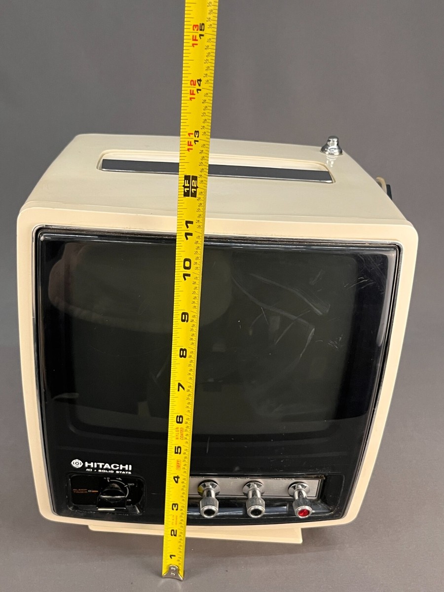 Vintage HITACHI Cube Style TRANSISTOR TV MODEL I-48; Circa 1976 | eBay