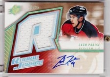 05-06 Zach Parise SPx Spectrum Rookie Jersey Auto 18/25