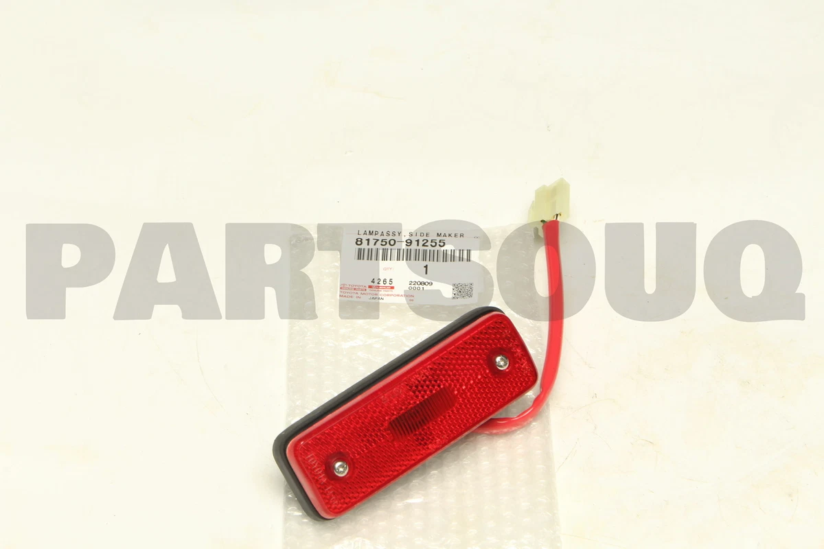 8175091255 Genuine Toyota LAMP ASSY, REAR SIDE MARKER, RH/LH 81750  