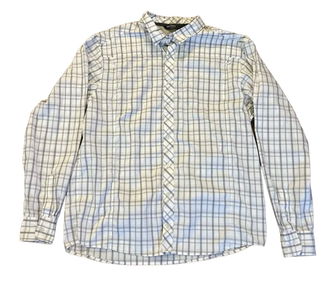arcteryx beral long sleeve button down plaid shirt