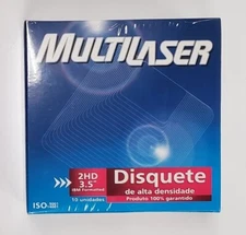 Multilaser 3.5" Floppy Disks.  New Sealed 10 Pack 1.44MB diskettes.  DS/HD