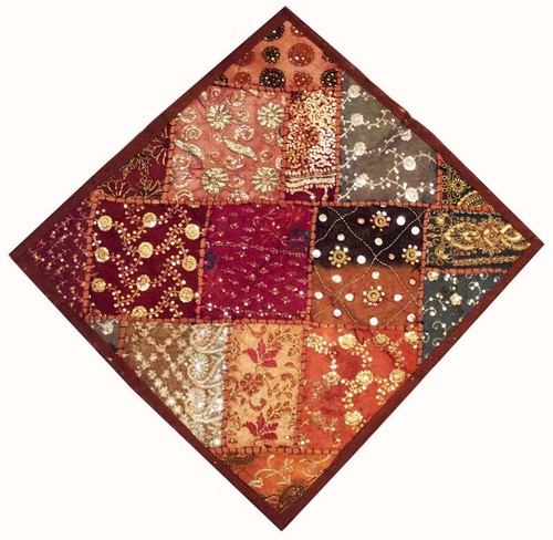 ANNIVERSARY GIFT 24" ETHNIC HOME DECOR SQUIN THROW FLOOR CUSHION PILLOW COVER - Picture 5 of 8