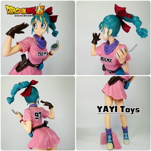 25cm Anime Dragon Ball Z Bulma Anime Figure PVC Action Figure Cute Statue. - Picture 9 of 13