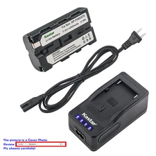 Kastar Battery Super Fast Charger for Sony NP-F550 & MVC-FD85 MVC-FD87 MVC-FD88