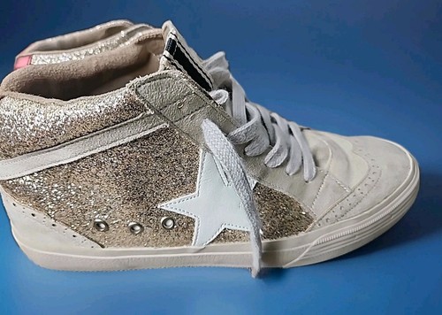 Shu Shop Paulina Basketball Inspired High Top Star  Fashion Sneaker Womens 8.5