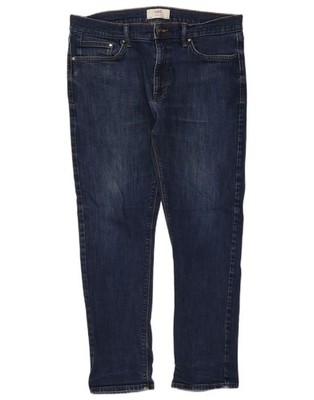 Marks & Spencer Herren Slim Jeans W34 L29 Blau Baumwolle DT10