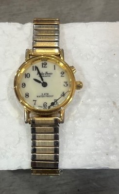 VNTG Philip Persio Watch Gold Tone ATM Waterproof Needs Battery-broken  Arm