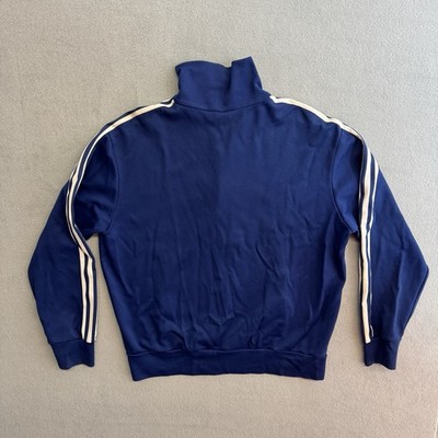 Vintage Adidas Firebird Track Jacket Large Men's Nylon Blue