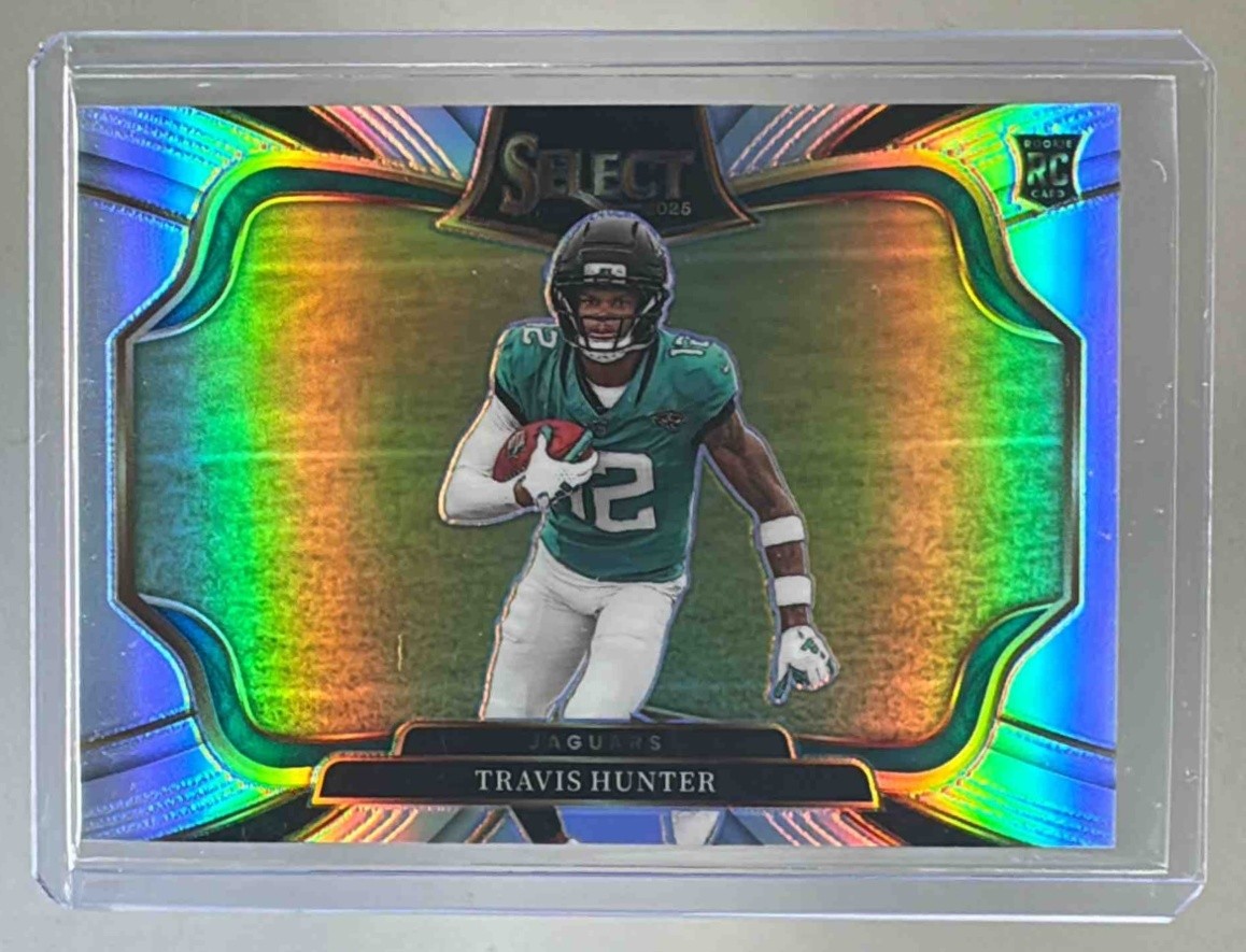 Travis Hunter 2025 Panini Select #428 Field Level Silver Prizm Rookie RC