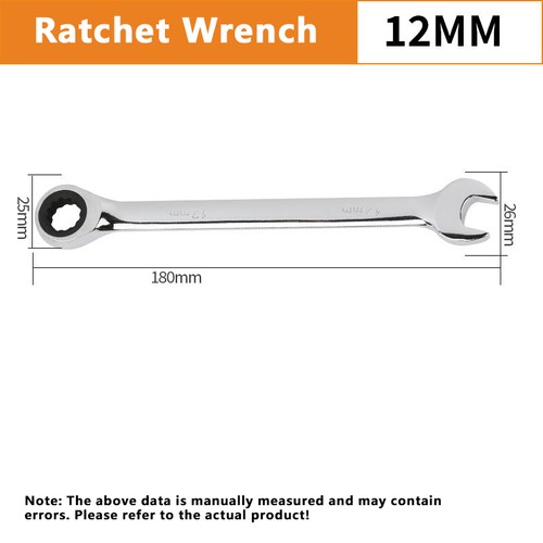 Ratchet Wrench Combination Fixed Head Ratchet Spanner Chrome Mechanic Tools - Picture 29 of 31