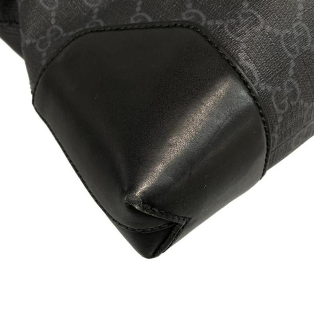 GUCCI GG Supreme Canvas Shoulder Bag Used Black/Navy 474139 thumbnail 7