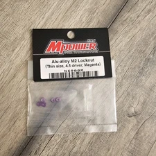 Mini Z Mpower Aluminum M2 Locknut 4.5 Driver Magenta