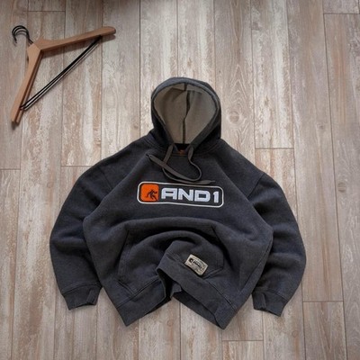 Vintage Y2K And 1 basketball skater spell out heavyweight hoodie sweatshirt