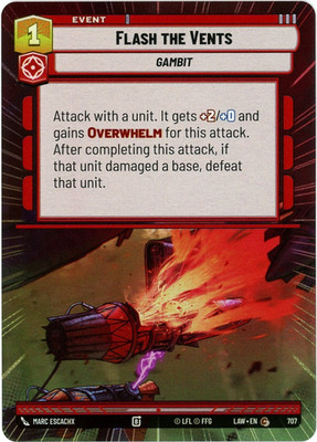 Flash the Vents (Hyperspace Foil) 707 - A Lawless Time LAW - SWU - NM/M