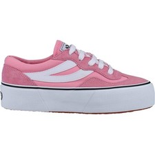 Image of Superga Womens 3041 Revolley Colourblock Platform Trainer - Pink