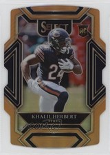 2021 Panini Select Club Level Orange Prizm Die-Cut /249 Khalil Herbert #297 1r9c