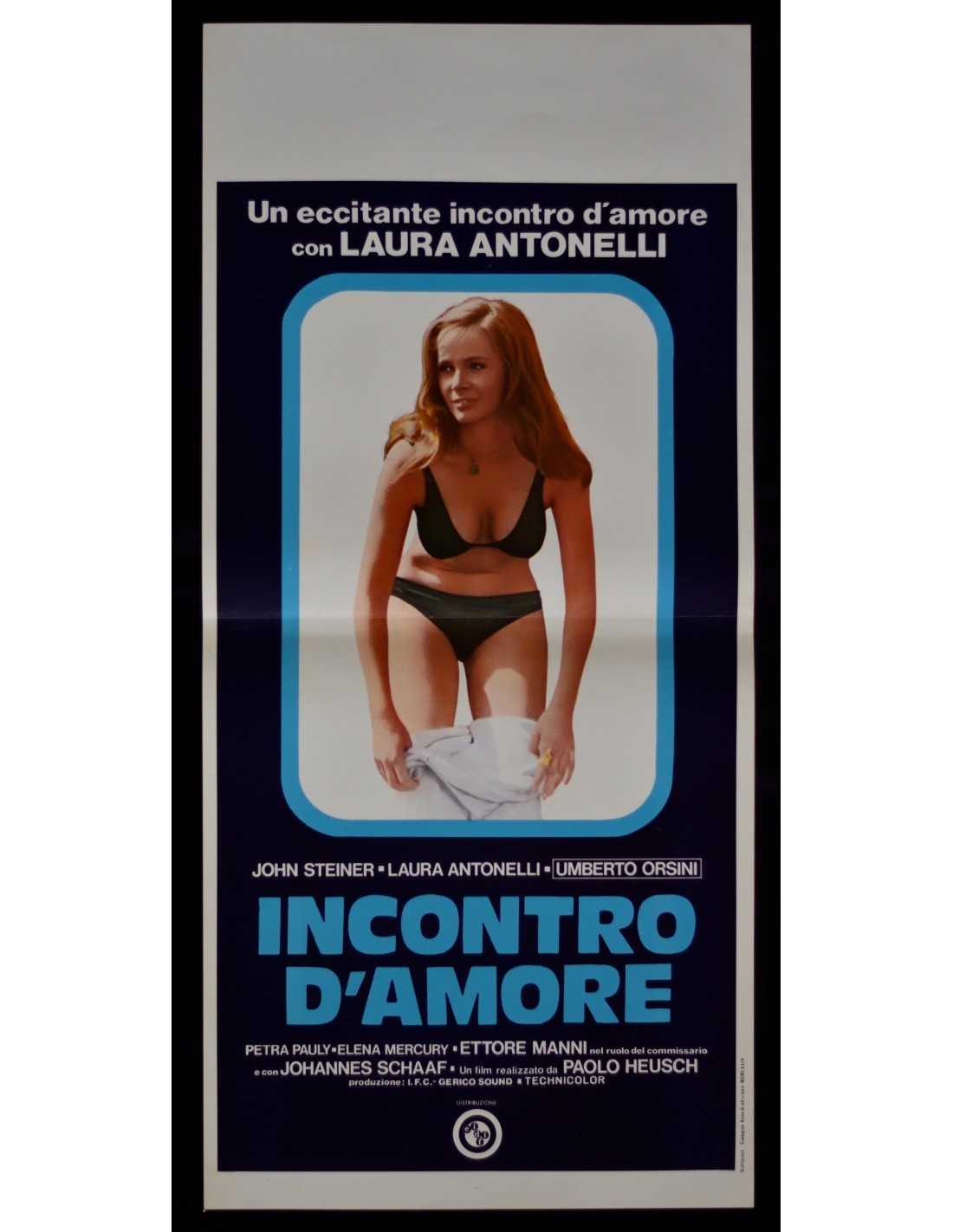 Locandina originale film Incontro d'amore (1970) - Regia di Paolo Heusch, Ugo Liberatore